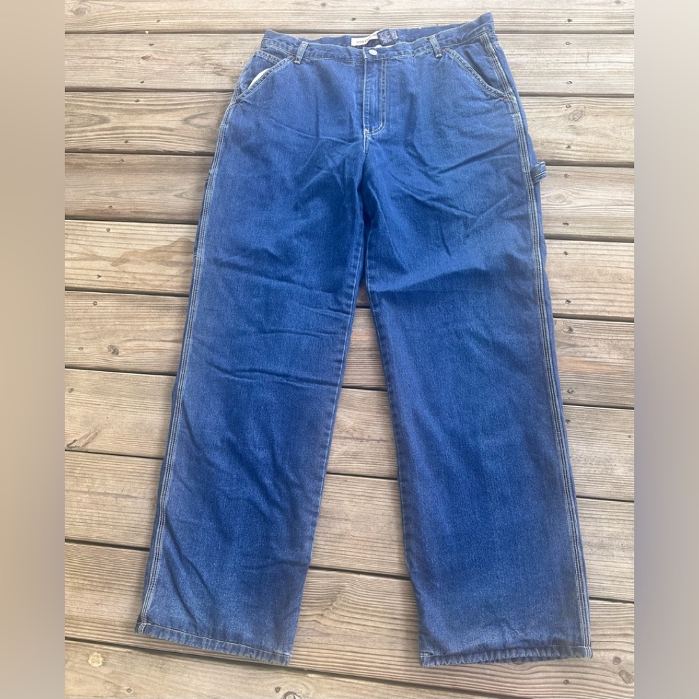 Gap Women's Blue carpenter lined Jeans size 14